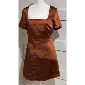 Wild Honey Ladies Dress Size M Cinnamon Colored Dress Above Knee